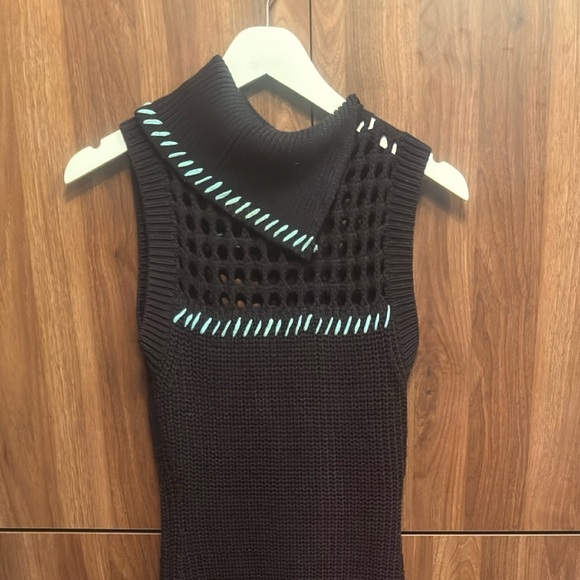 STAUD Zelda Ribbed Knit Turtleneck Maxi Dress - Picture 4 of 6